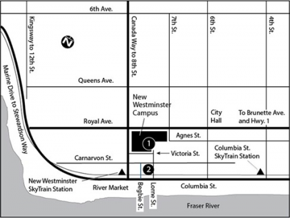 New Westminster Campus Map