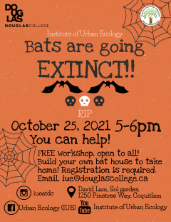 October 25, 2021 bat house poster